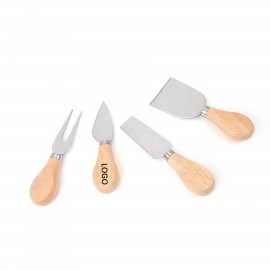 Custom Printed Cheese 4 Knives Set