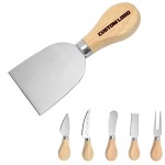 Logo Branded Stainless Steel Six-Piece Cheese Knife Set