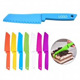 Plastic Serrated Cake Knife Custom Printed