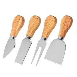 Cheese Knives 4 Pcs Set with Logo