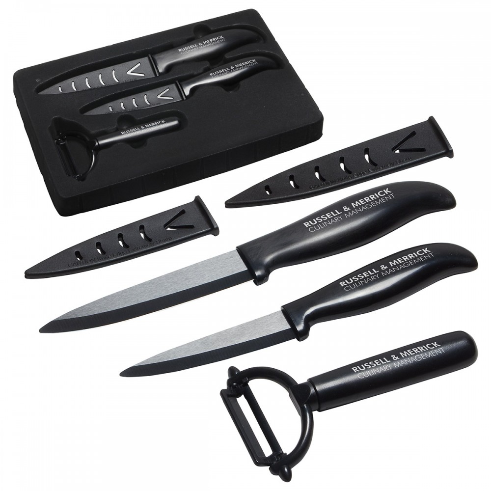 Top Choice Ceramic Knife & Peeler Set with Logo Top Choice Ceramic Knife & Peeler Set with Logo