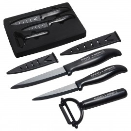 Logo Branded Top Choice Ceramic Knife & Peeler Set