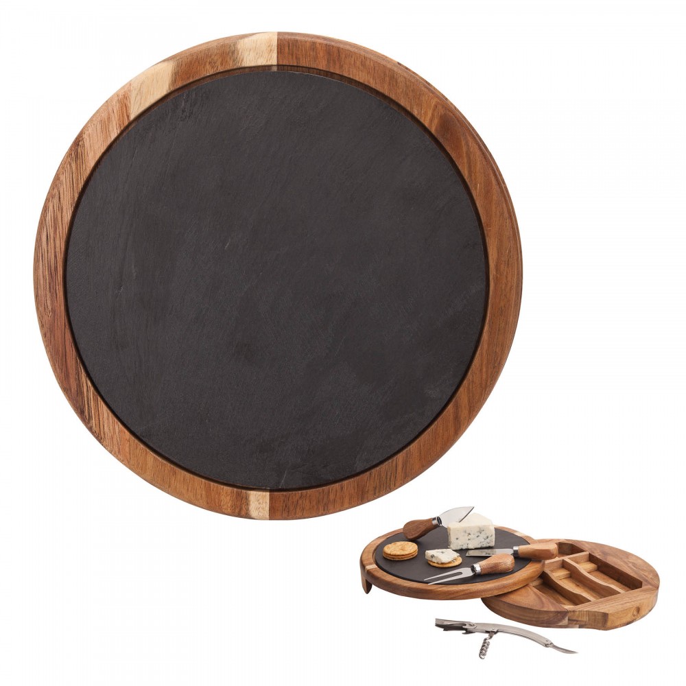 Normandy Cheese/Wine Charcuterie Set with Logo Normandy Cheese/Wine Charcuterie Set with Logo