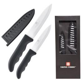 Promotional Swiss Force 2pc Precision Knife Set - Black