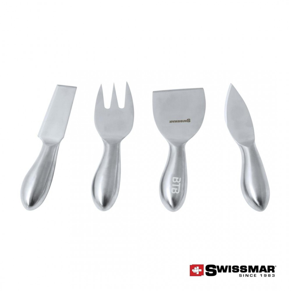 Swissmar Petite Cheese Knife Set - 4pc with Logo