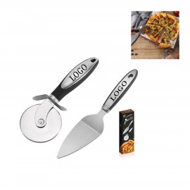 Pizza Cutter And Spatula Set with Logo