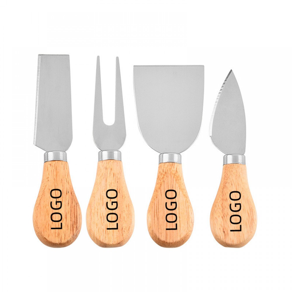 5 Inch Stainless steel cheese knife set Logo Branded