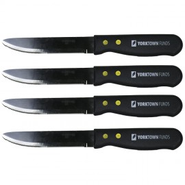 Custom Black Jumbo Steak Knife Set  Custom Black Jumbo Steak Knife Set