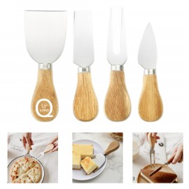 4-Pieces Cheese Knife Set Custom Imprinted