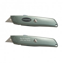 Logo Branded Utility Knife w/Retractable Blade