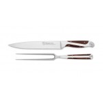 Carving Knife + Fork Gift Set with Logo