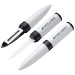 Compact Ceramic Knife & Peeler Duo Custom Imprinted