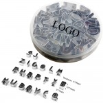 37Pcs Stainless Steel English Letters And Numbers Cookie Cutter Set with Logo