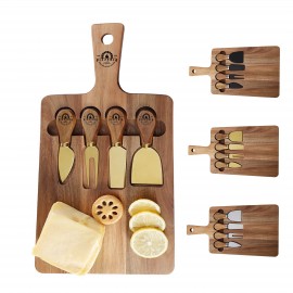 Custom Printed Three Colors Acacia Cheese Set