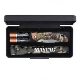 "AA" Camo Mini Maglite With Buck Bantam Bbw Camo Lockback Knife Custom Imprinted