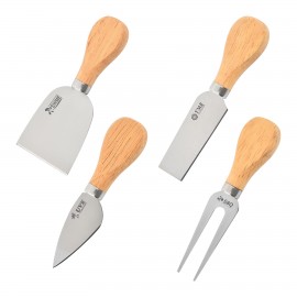 4 Pieces Cheese Knife Set with Logo  4 Pieces Cheese Knife Set with Logo