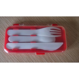 3-In-1 Plastic Knife Fork Spoon Set with Logo