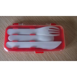 3-In-1 Plastic Knife Fork Spoon Set with Logo  3-In-1 Plastic Knife Fork Spoon Set with Logo
