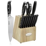 Cuisinart 15P Nitrogen Collection 15-Piece Knife Block Set, Black with Logo