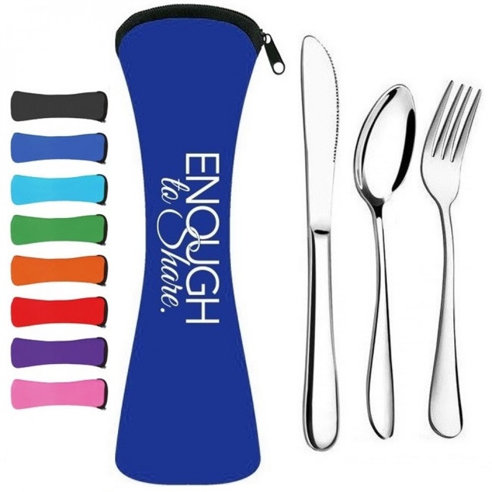 Customized 3 Pieces Cutlery Utensil Set Customized 3 Pieces Cutlery Utensil Set