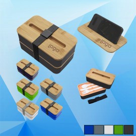 Customized Lunch Set Tableware Flatware w/ Bamboo Lid  Customized Lunch Set Tableware Flatware w/ Bamboo Lid
