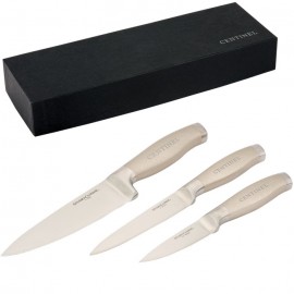 Studio Cuisine Peened 3 Piece Knife Set with Logo  Studio Cuisine Peened 3 Piece Knife Set with Logo