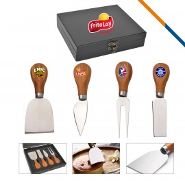 Logo Branded Trinia Cheese Knife Set