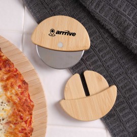 Chun Bamboo Pizza Cutter with Logo