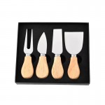 Exquisite 4-Piece Cheese Knives Set with Logo