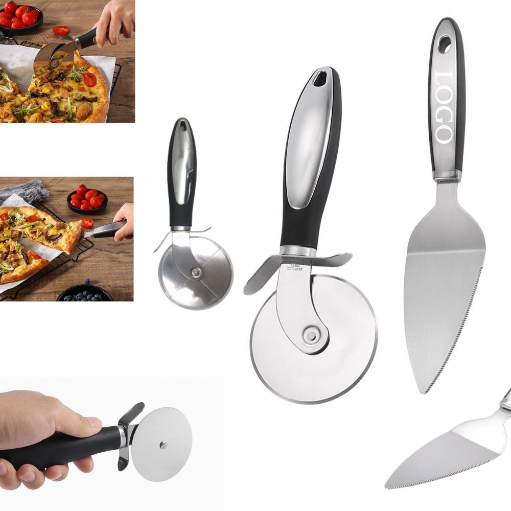 Pizza Knife And Spatula Two-Piece Set with Logo Pizza Knife And Spatula Two-Piece Set with Logo