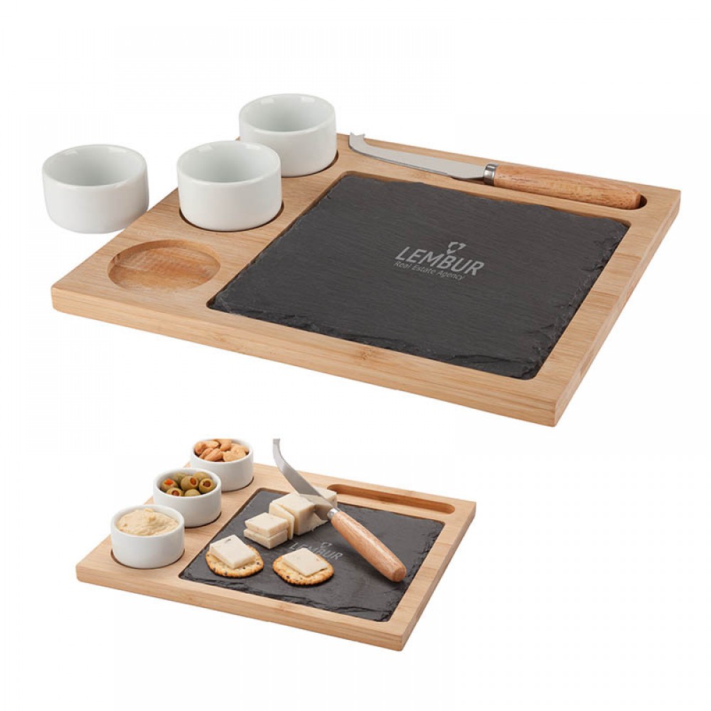 Masia 6-Piece Cheese Set Logo Branded