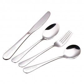 Stainless Steel Flatware Set 4 PCS with Logo