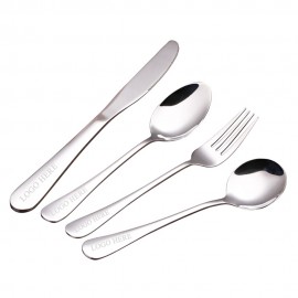 Stainless Steel Flatware Set 4 PCS Logo Branded