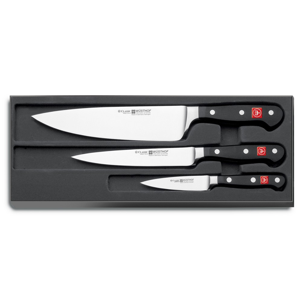 Logo Branded Wusthof 3 Piece Knife Set Logo Branded Wusthof 3 Piece Knife Set