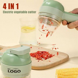 Mini Wireless Handheld Electric Vegetable Cutter Set MOQ25 Logo Branded