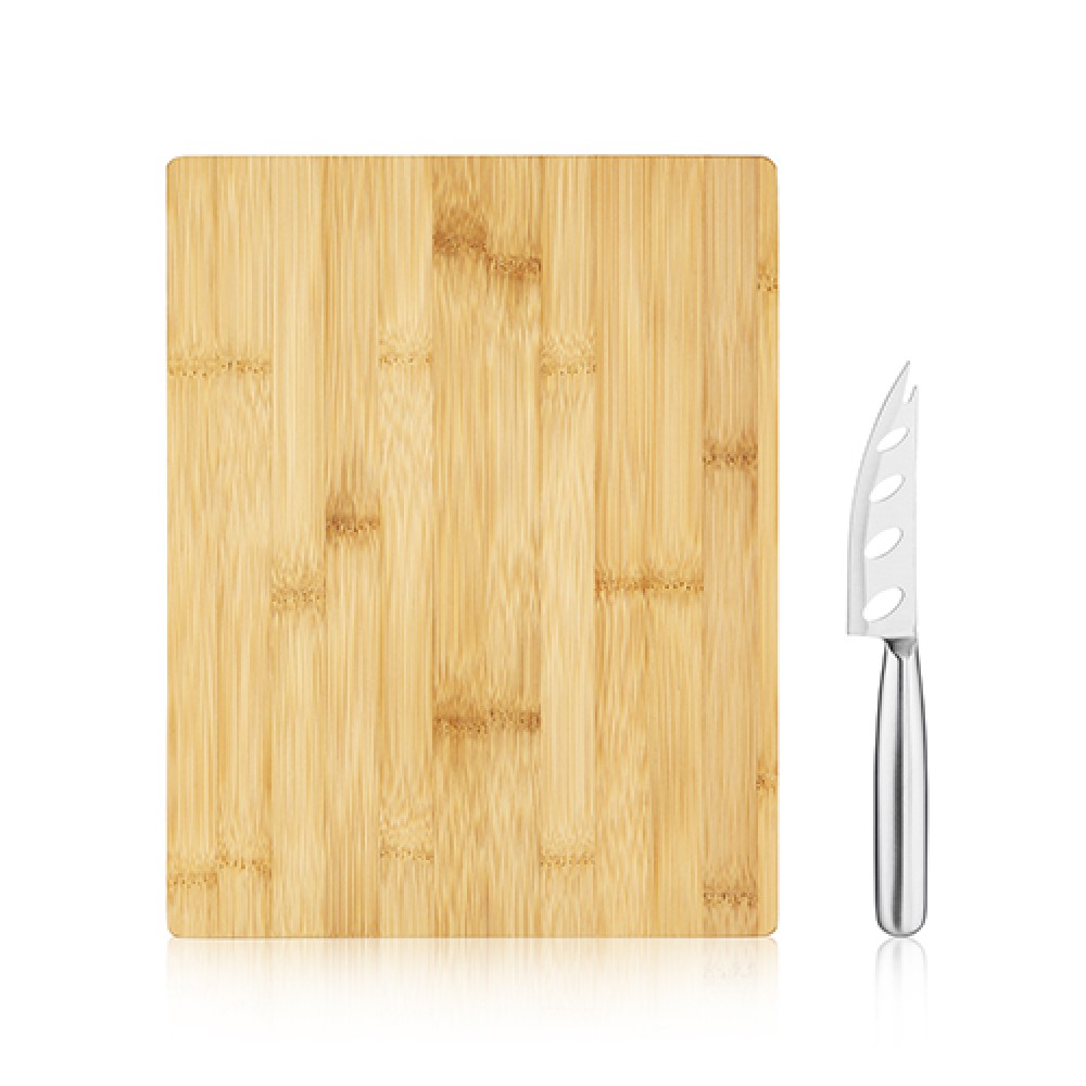 True Bamboo Board & Knife Set with Logo True Bamboo Board & Knife Set with Logo