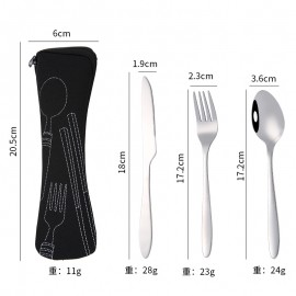 Customized Stainless Steel Dinnerware Set Portable Travel Stainless Steel Tablew Dinnerware Set  Customized Stainless Steel Dinnerware Set Portable Travel Stainless Steel Tablew Dinnerware Set