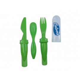 Logo Branded 3 Piece Plastic Cutlery Set