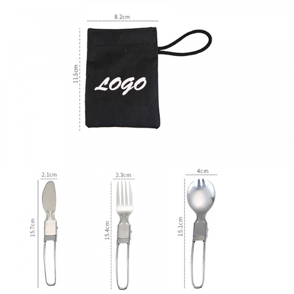 Folding tableware spoon fork knife set Custom Imprinted Folding tableware spoon fork knife set Custom Imprinted