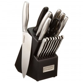 Cuisinart Artiste Collection 17 Piece Cutlery Block Set with Logo  Cuisinart Artiste Collection 17 Piece Cutlery Block Set with Logo