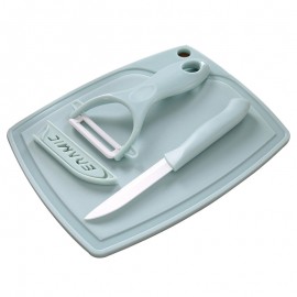 Ceramic knife, Peeler, Chopping Board Set with Logo  Ceramic knife, Peeler, Chopping Board Set with Logo