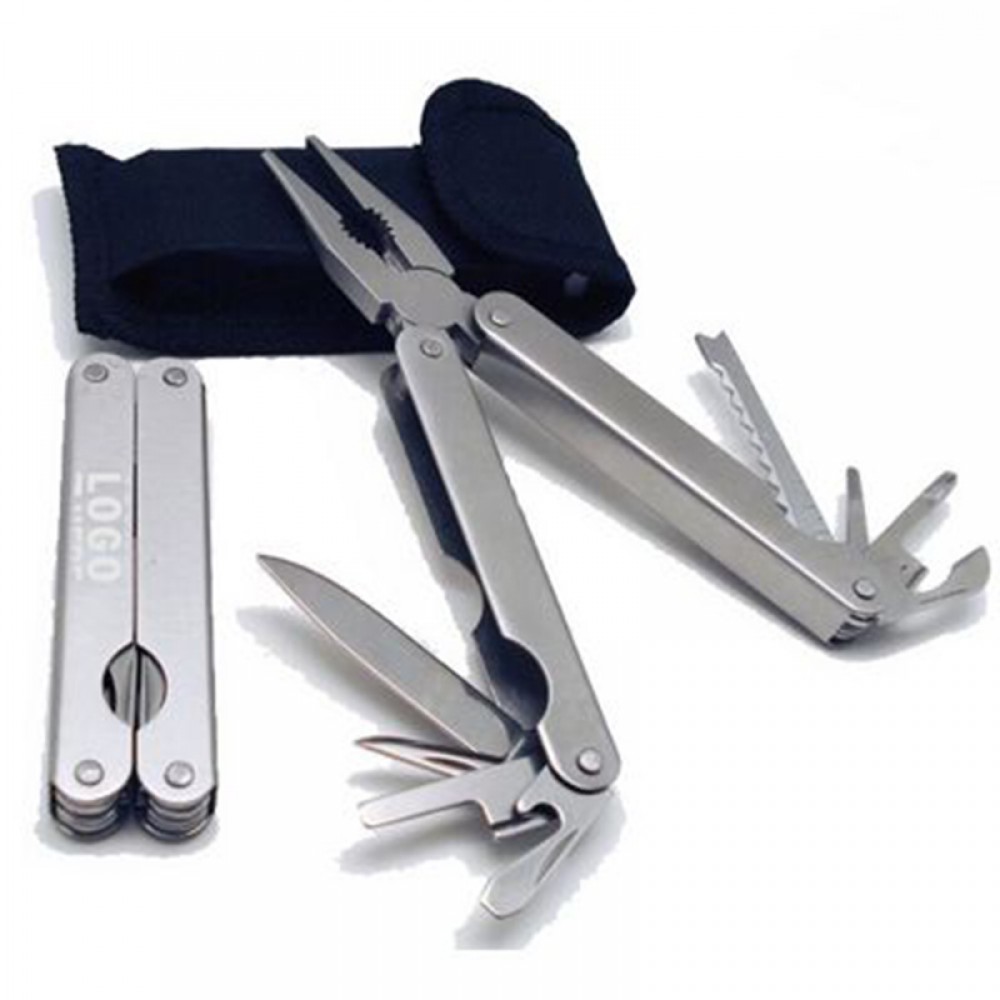 Custom Printed Metal 11-in-one Multi Function Tool With Case Custom Printed Metal 11-in-one Multi Function Tool With Case