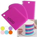 Personalized 3Pcs/Set Plastic Cake Cream Spatula Dough Knife Cutter