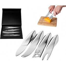 Logo Branded Stainless Steel Mono-Grip Cheese Tools  Logo Branded Stainless Steel Mono-Grip Cheese Tools