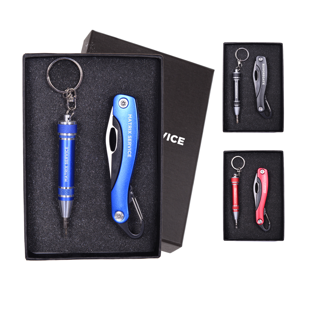 Screwdriver Keychain & Carabiner Pocket Knife with Logo Screwdriver Keychain & Carabiner Pocket Knife with Logo