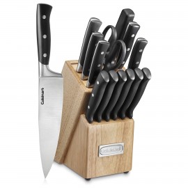 Cuisinart Triple Rivet 15 Piece Cutlery Block Set with Logo