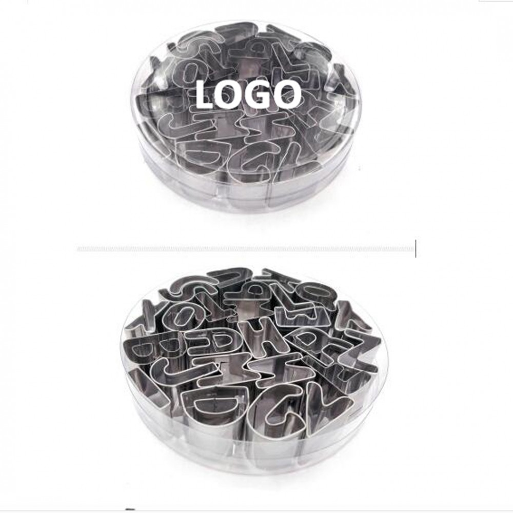 Custom Printed Stainless Steel English Letters Cookie Cutter Sets Custom Printed Stainless Steel English Letters Cookie Cutter Sets