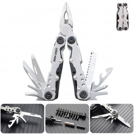 Custom Printed Multi Functional Black Pliers Tool Kit With Bits Set