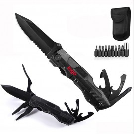 Custom Survival Multitool Tactical Military Folding Pocket Knives Multi-Function Emergency Tool