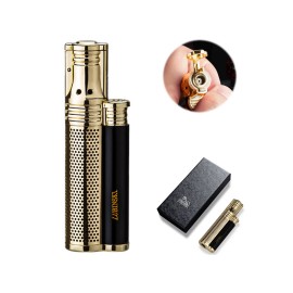 Windproof Single Fire Cigar Lighter Gift Set Custom Imprinted